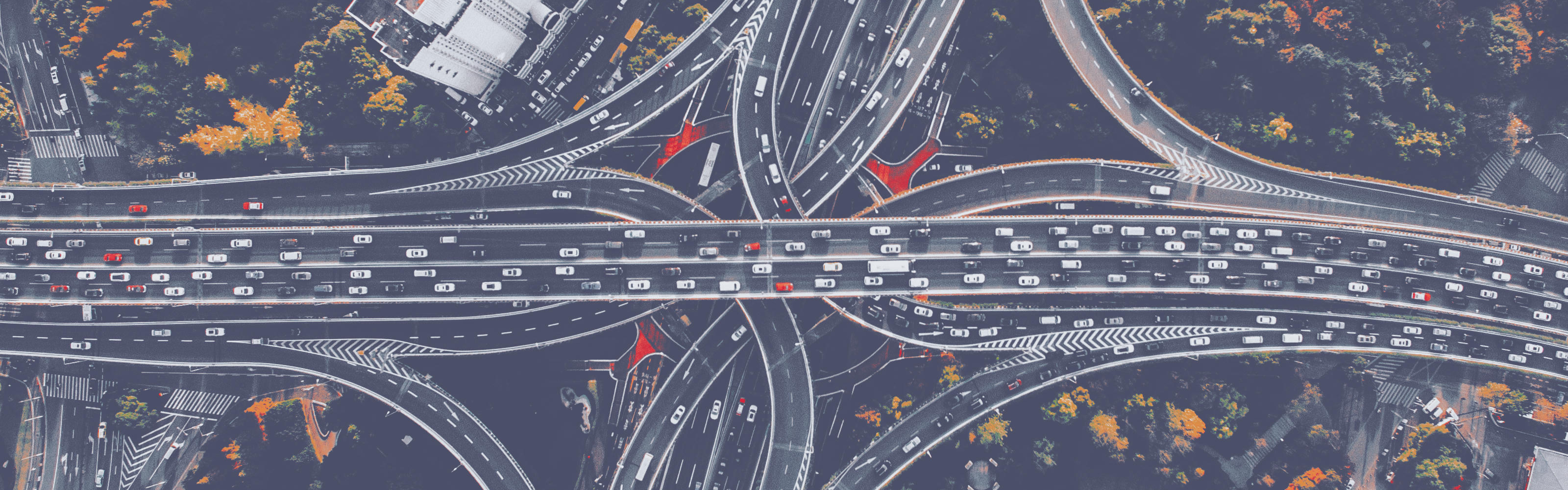 Aerial photography of concrete roads